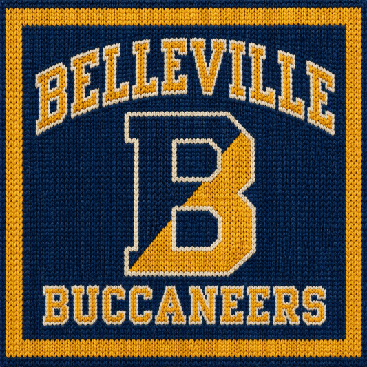 Belleville High School Buccaneer Blanket